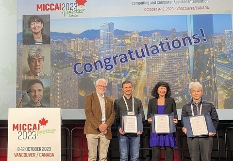 Prof. Yoshinobu Sato of Imaging-based Computational Biomedicine lab was bestowed a title of MICCAI Fellow.