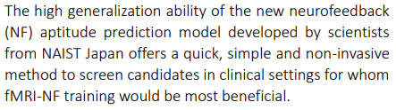 New model can predict a patient's responsiveness to fMRI-based mental health treatment