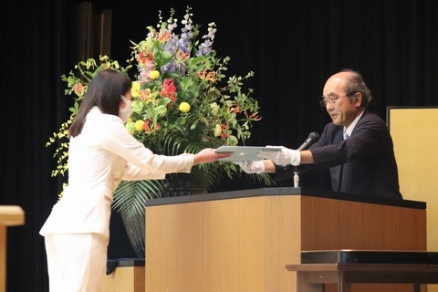 令和2年度学位記授与式を挙行（2020/9/25）