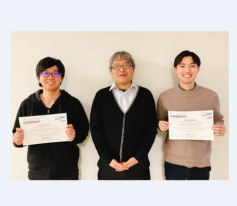 量子物理工学研究室の竹渕 優馬さん（博士後期課程3年）、岡崎 魁さん（博士後期課程1年）がThe International Conference on Applied Physics and Materials Applications (ICAPMA2023) においてOral Presentation Awardを受賞