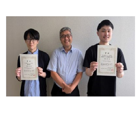 量子物理工学研究室の中内大介特任准教授と山林恵士さん (博士前期課程2年) が日本セラミックス協会2024年年会において年会優秀ポスター発表賞 優秀賞を受賞 