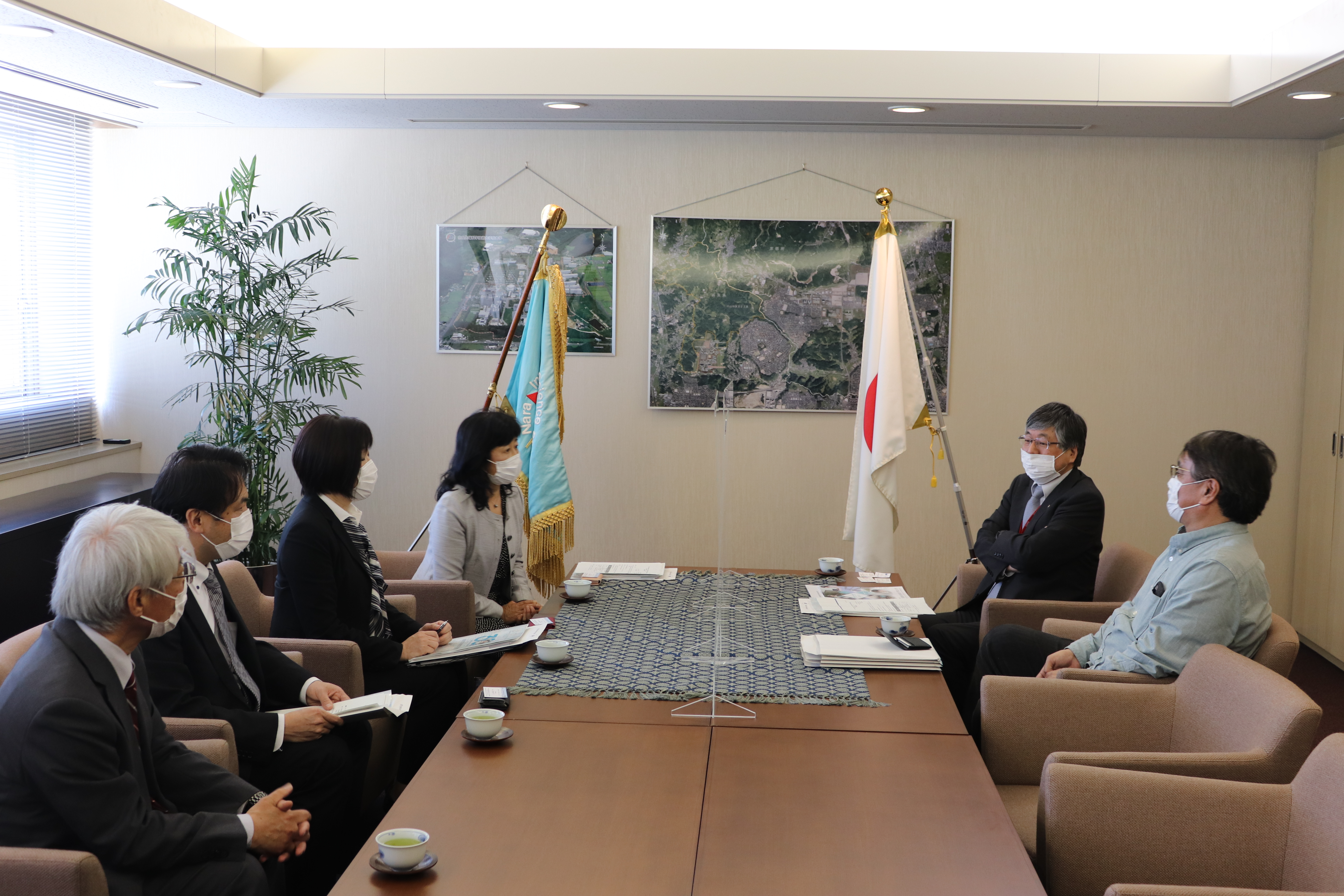奈良県教育委員会・奈良県立奈良北高等学校が本学を表敬訪問（2021/04/22）