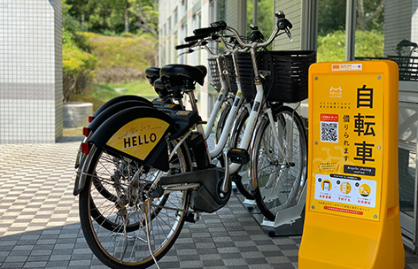 画像:奈良先端大構内にシェアサイクル「HELLO CYCLING」ステーションを新設しました